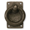 Textured Bronze Ring Pull on Plate