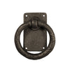 Textured Bronze Ring Pull on Plate - Large