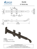 Textured Bronze Window Stay - 10"