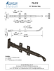 Textured Bronze Window Stay - 12"