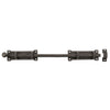 Textured Bronze Slide Bolt - 14" L - 2" Throw