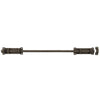 Textured Bronze Slide Bolt - 20" L - 2" Throw