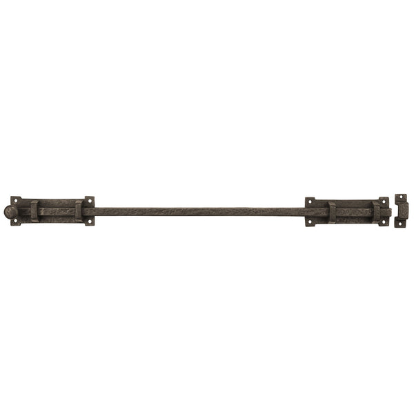 Textured Bronze Slide Bolt - 20" L - 2" Throw