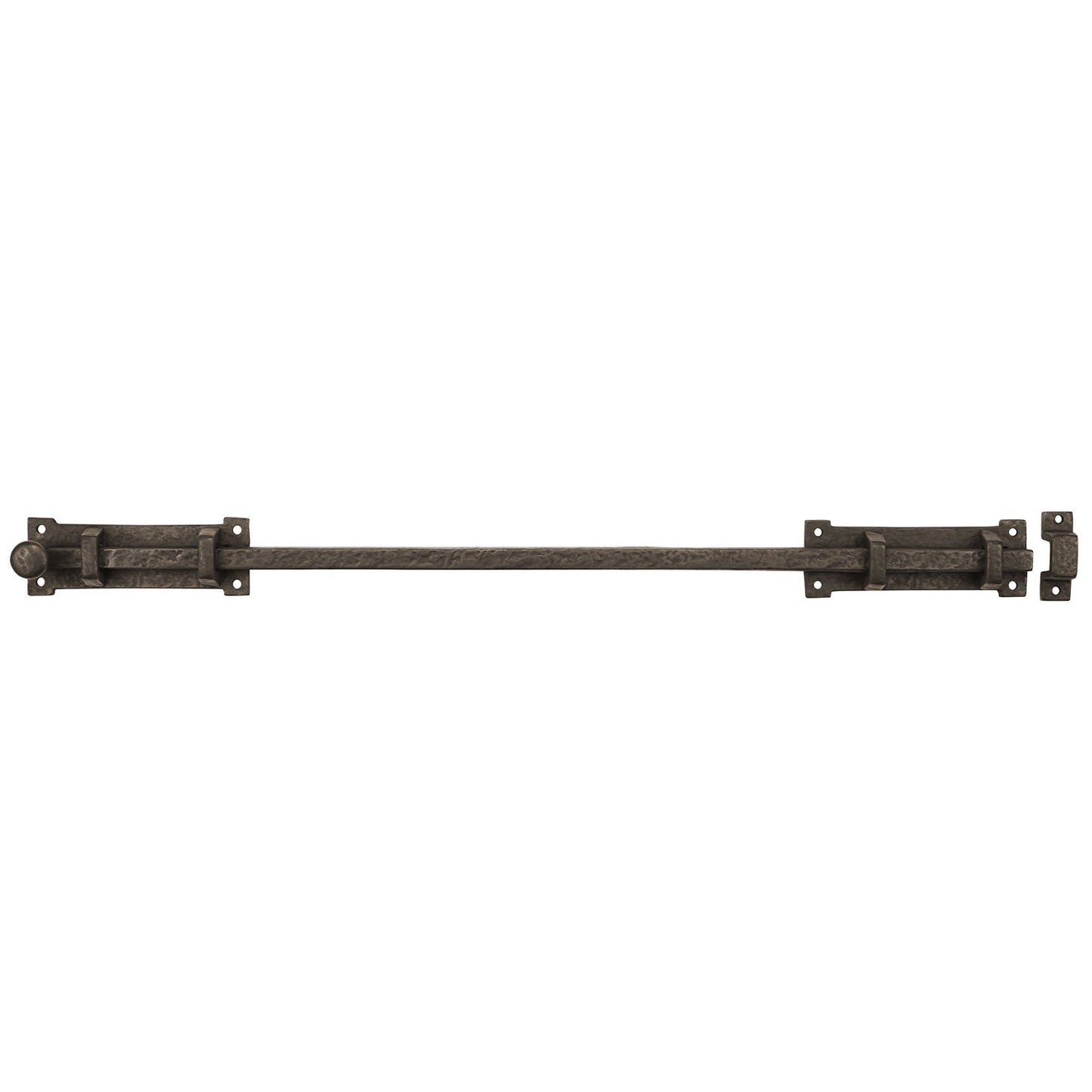 Textured Bronze Slide Bolt - 20" L - 2" Throw