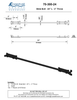 Textured Bronze Slide Bolt - 24" L - 2" Throw