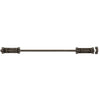 Textured Bronze Slide Bolt - 24" L - 2" Throw