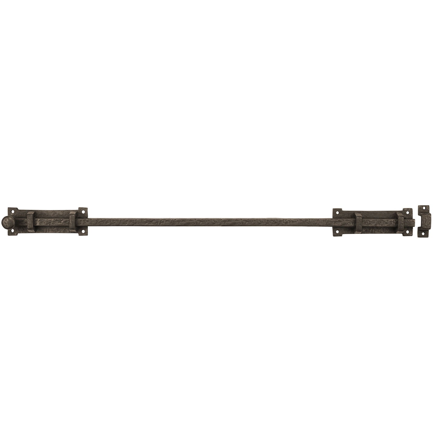 Textured Bronze Slide Bolt - 24" L - 2" Throw