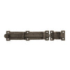 Textured Bronze Slide Bolt - 6-1/2" L - 2" Throw