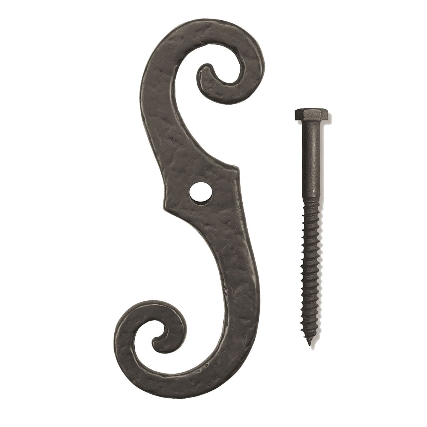 Textured Bronze 7" S Shutter Dog - LH/RH
