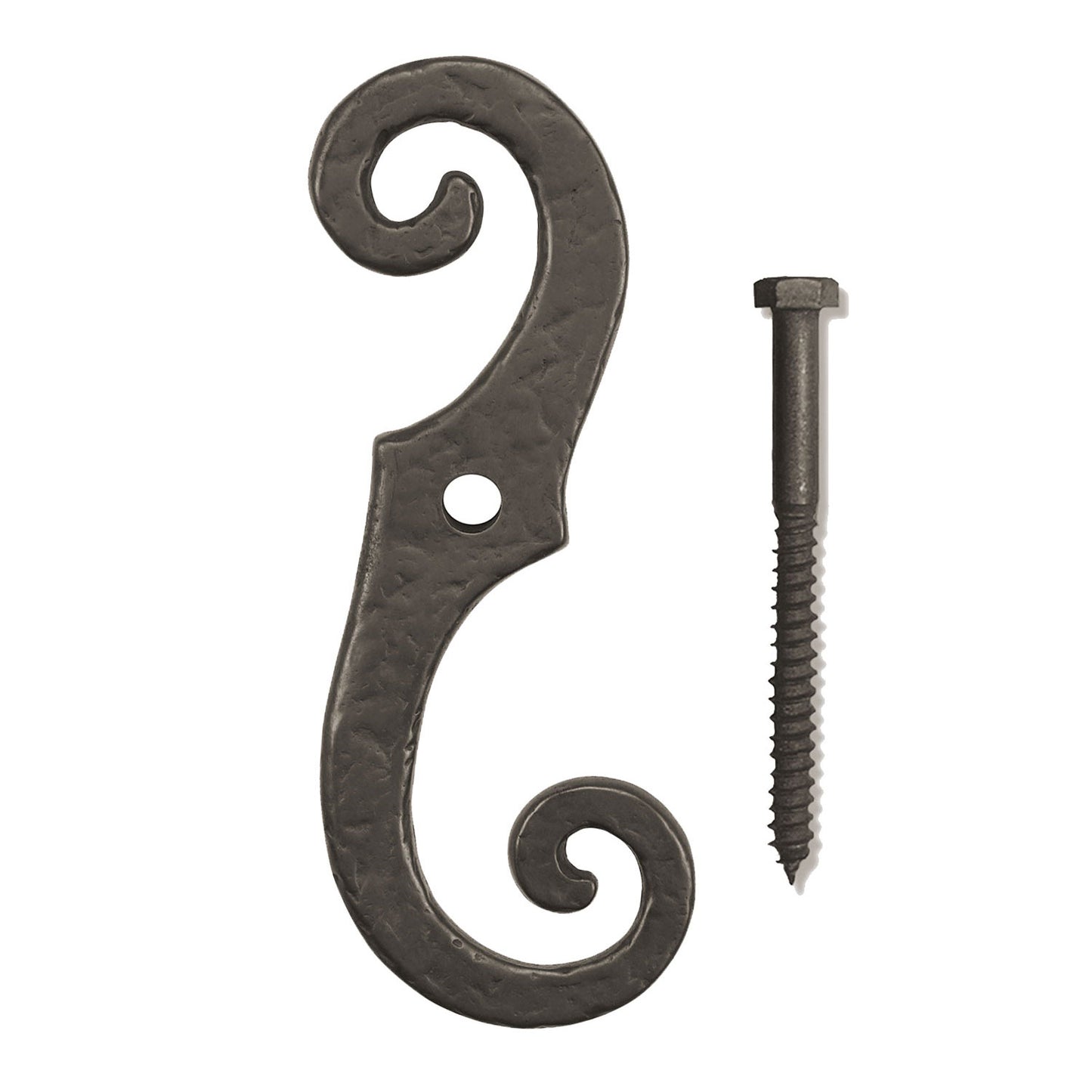 Textured Bronze 7" S Shutter Dog - LH/RH