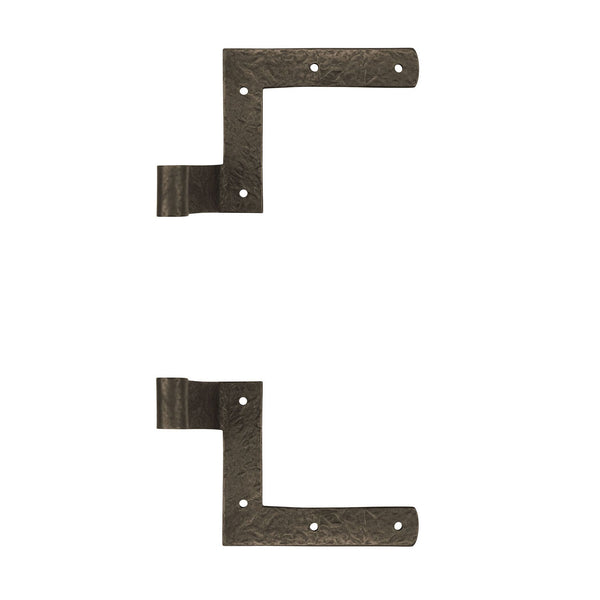Textured Bronze New York Shutter Strap Only Pair - 1-1/4" Offset