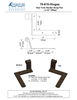 Textured Bronze New York Shutter Straps Only Pair - 2-1/4" Offset