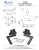 Textured Bronze New York Shutter Strap Pair - 2-1/4" Offset
