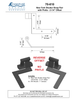 Textured Bronze New York Shutter Strap Pair - 2-1/4" Offset