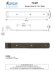Textured Bronze 10" Shutter Strap Only - with 3/4" Offset