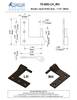 Textured Bronze Shutter Jamb Pintle Only - 1-1/4" Offset