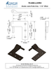 Textured Bronze Shutter Jamb Pintle Only - 1-1/4" Offset
