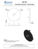 Textured Bronze Cane Bolt Accessory - Ground Disk