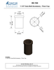 Textured Bronze Cane Bolt Accessory - Floor Cup - 1-1/2"