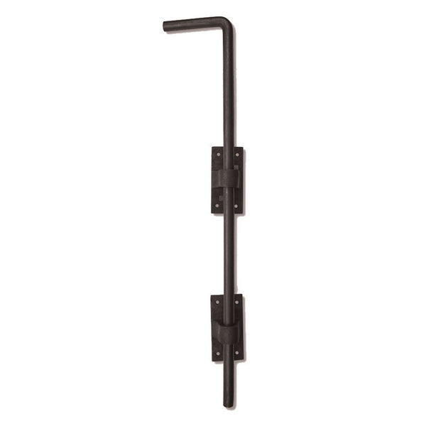 Textured Bronze Cane Bolt - 23" - 8" Long Throw