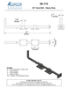 Textured Bronze Cane Bolt - 25" - Heavy Duty