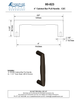 Textured Bronze Cabinet Bar Pull Handle - 4" C2C