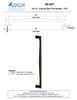 Textured Bronze Cabinet Bar Pull Handle - 16-1/2" C2C