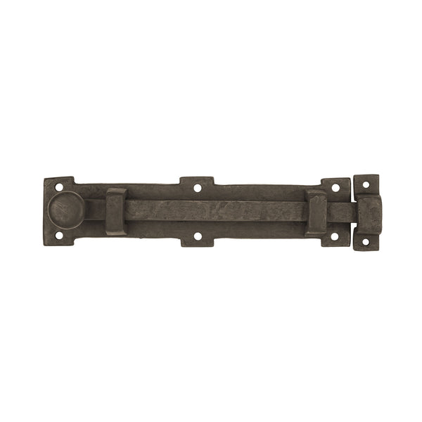 Textured Bronze Slide Bolt - 8" L - 1" Throw