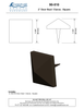 Textured Bronze Door Stud / Clavos - 1-1/4" - Square
