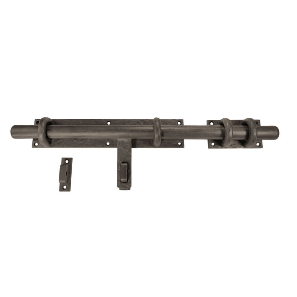 Textured Bronze Lockable Barrel Bolt - Heavy Duty