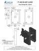 Bronze Case Latch Set - Square