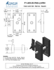 Bronze Case Latch Set - Narrow - Square