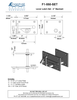 Bronze Lever Latch Set - 2" Backset