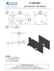 Bronze Lever Latch Set - 2-3/8" Backset