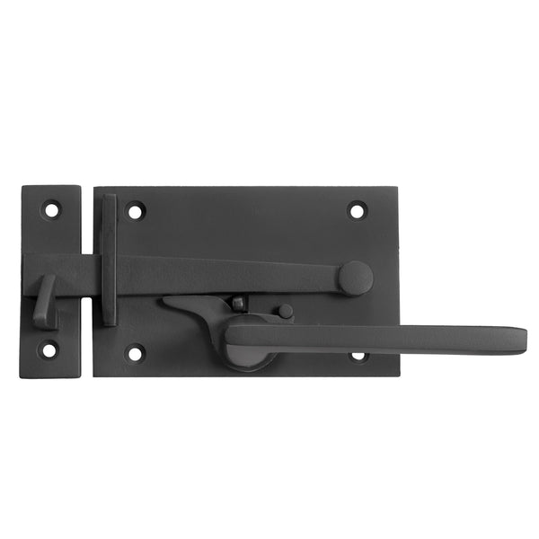 Horizontal Lever Latch on Plate - Thumb Latch Operated