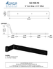 Brass 10" Arch Strap - 2-1/4" Offset