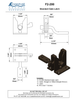 Bronze Standard Gate Latch