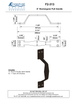 Bronze 8" Rectangular Pull Handle