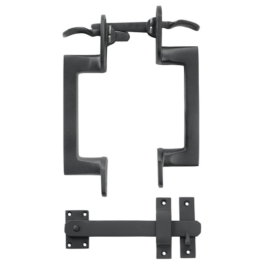 Bronze Arch Double Thumb Latch Set - Gate Kit