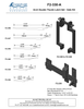 Bronze Arch Double Thumb Latch Set - Gate Kit