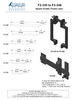 Bronze Square Double Thumb Latch Set - Gate Kit