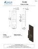 Bronze T-Hinge Set