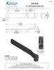Bronze 12" Active Band Hinge Set