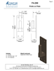 Bronze 12" Active Band Hinge Set