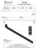 Bronze 24" Active Band Hinge Set