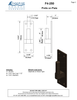 Bronze 24" Active Band Hinge Set