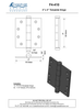 Bronze 4" x 4" Template Hinge