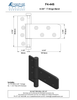 Bronze T Hinge Band - 5-3/4"