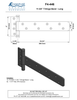 Bronze T-Hinge Band - Long - 11-3/4"