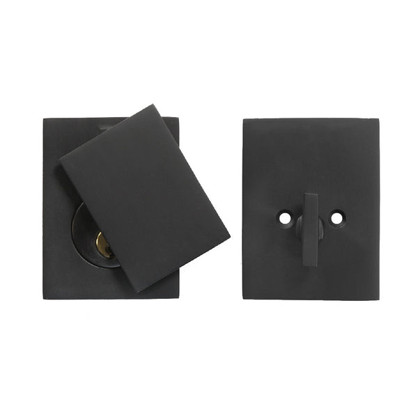 Bronze Square Deadbolt - Single Cylinder - With T-Turn